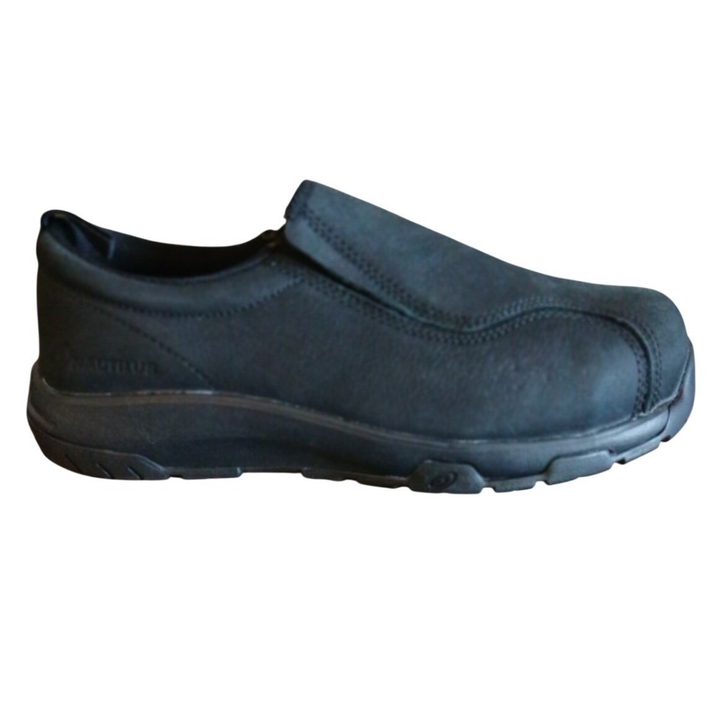 Nautilus Mens N1656 Slip-On ESD Carbon Fiber Safety Toe Work Shoes Black 12 Wide